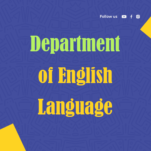 Department of English Language