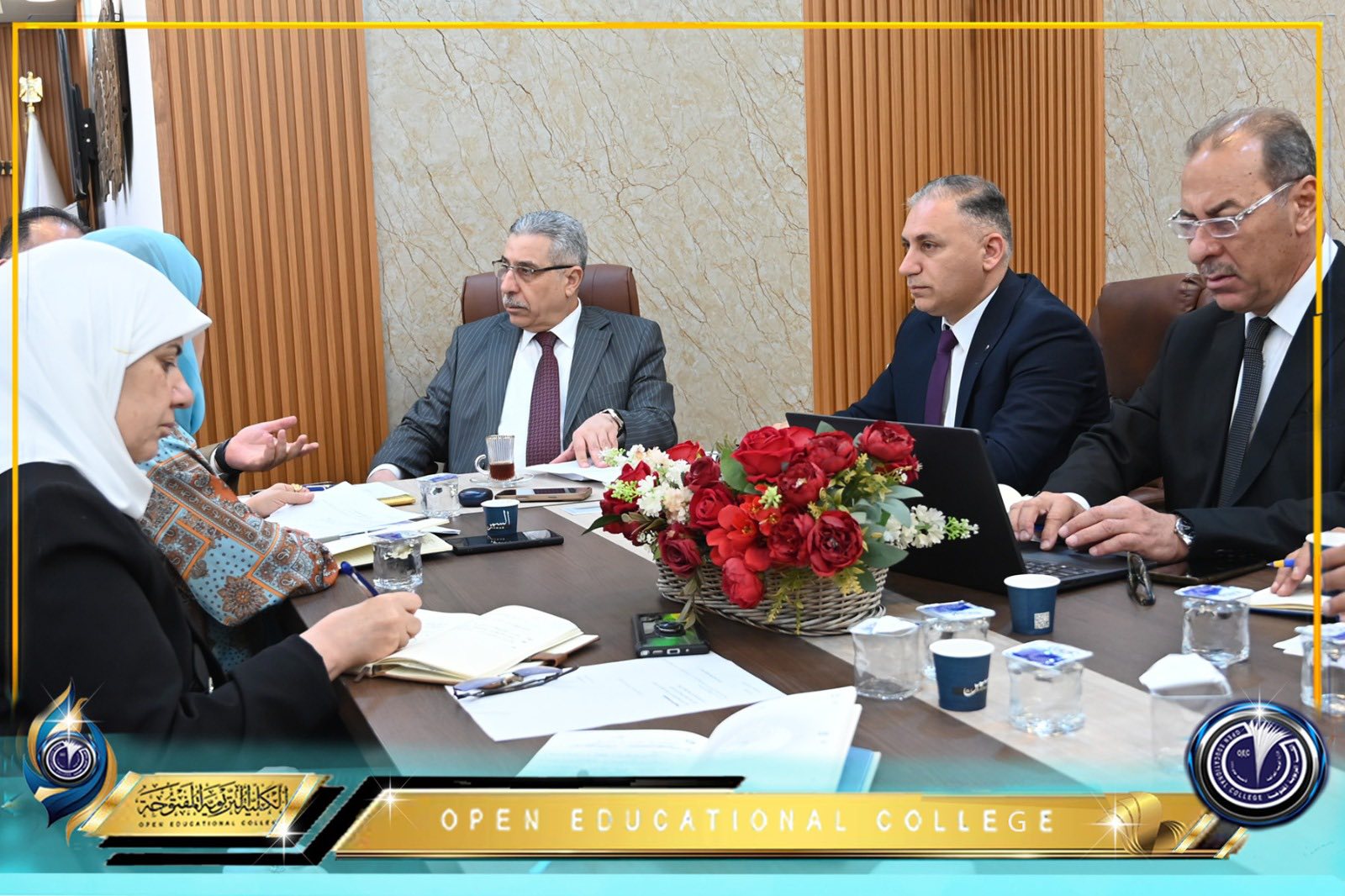 مجلس الكلية التربوية المفتوحة يعقد اجتماعه الدوري لمتابعة الاستعدادات للامتحانات وتعزيز الأداء الأكاديمي