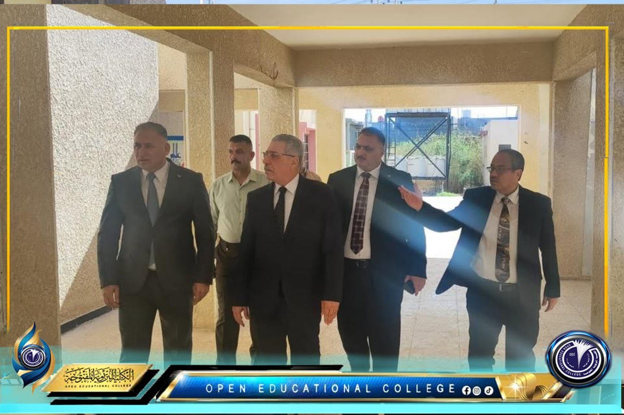 زيارة تفقدية لعميد الكلية التربوية المفتوحة إلى مركز المثنى الدراسي لمتابعة سير الامتحانات النهائية
